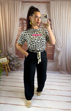 Charger l'image dans la galerie, Pantalon noir cordelette beige SOLANGE (36 au 48)