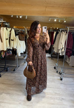 Charger l&#39;image dans la galerie, Robe longue chocolat MATHILDA (40 au 48)