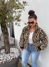 Charger l'image dans la galerie, Veste polaire léopard LAURA (34 au 48)