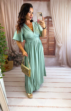 Charger l'image dans la galerie, Robe vert d'eau AMOR (34 au 48)