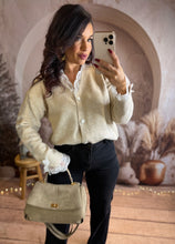 Charger l&#39;image dans la galerie, Gilet beige dentelle blanche ILONA (34 au 48)⭐️