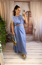 Charger l'image dans la galerie, Ensemble top + jupe bleu MANON (36 au 42)