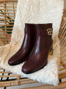 Bottine bordeaux LILI