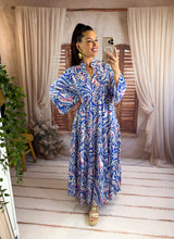 Charger l'image dans la galerie, Robe loose bleu THAIS (38 au 46)