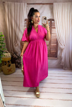 Charger l'image dans la galerie, Robe fuchsia team petite TALI (40 au 48)