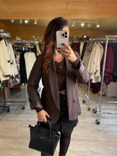 Charger l&#39;image dans la galerie, Blazer marron foncé TILIA (34 au 50)