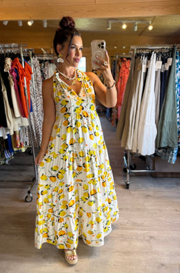Robe citron Valentina ( s/m/l )
