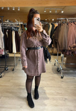 Charger l&#39;image dans la galerie, Robe chemise jeans chocolat LOUNA (36 au 42)