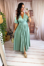 Charger l'image dans la galerie, Robe vert d'eau AMOR (34 au 48)
