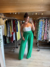 Charger l'image dans la galerie, Pantalon vert gaz de coton Nina ( 38 au 48. )☀️
