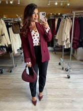Charger l&#39;image dans la galerie, Blazer bordeaux TILIA (34 au 50)