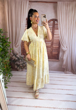 Charger l'image dans la galerie, Robe longue jaune MONA ( 36 au 48 )