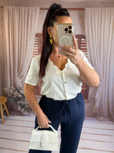 Charger l'image dans la galerie, Chemisier blanc BALI (36 au 48)