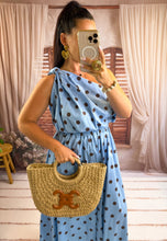 Charger l'image dans la galerie, Ensemble top + jupe bleu pois choco KLARA (36 au 44) New