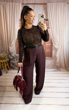 Charger l'image dans la galerie, Pantalon de costume fluide bordeaux BILL