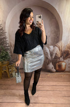 Charger l'image dans la galerie, Jupe en sequin argent JOY (36 au 48)