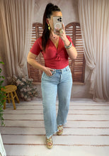 Charger l'image dans la galerie, T-shirt terracota torsadé PAULINE (34 au 40)