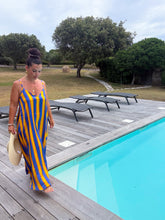 Charger l'image dans la galerie, Robe loose rayé jaune et bleu GLOW (36 au 46)