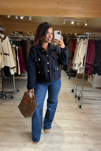 Veste bleu marine Ariana ( 36 au 46 )