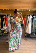Charger l&#39;image dans la galerie, Robe longue verte Kiara ( 36 au 42 )