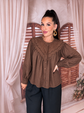Charger l'image dans la galerie, Chemise choco dentelle ROSA ( 36 au 48 )