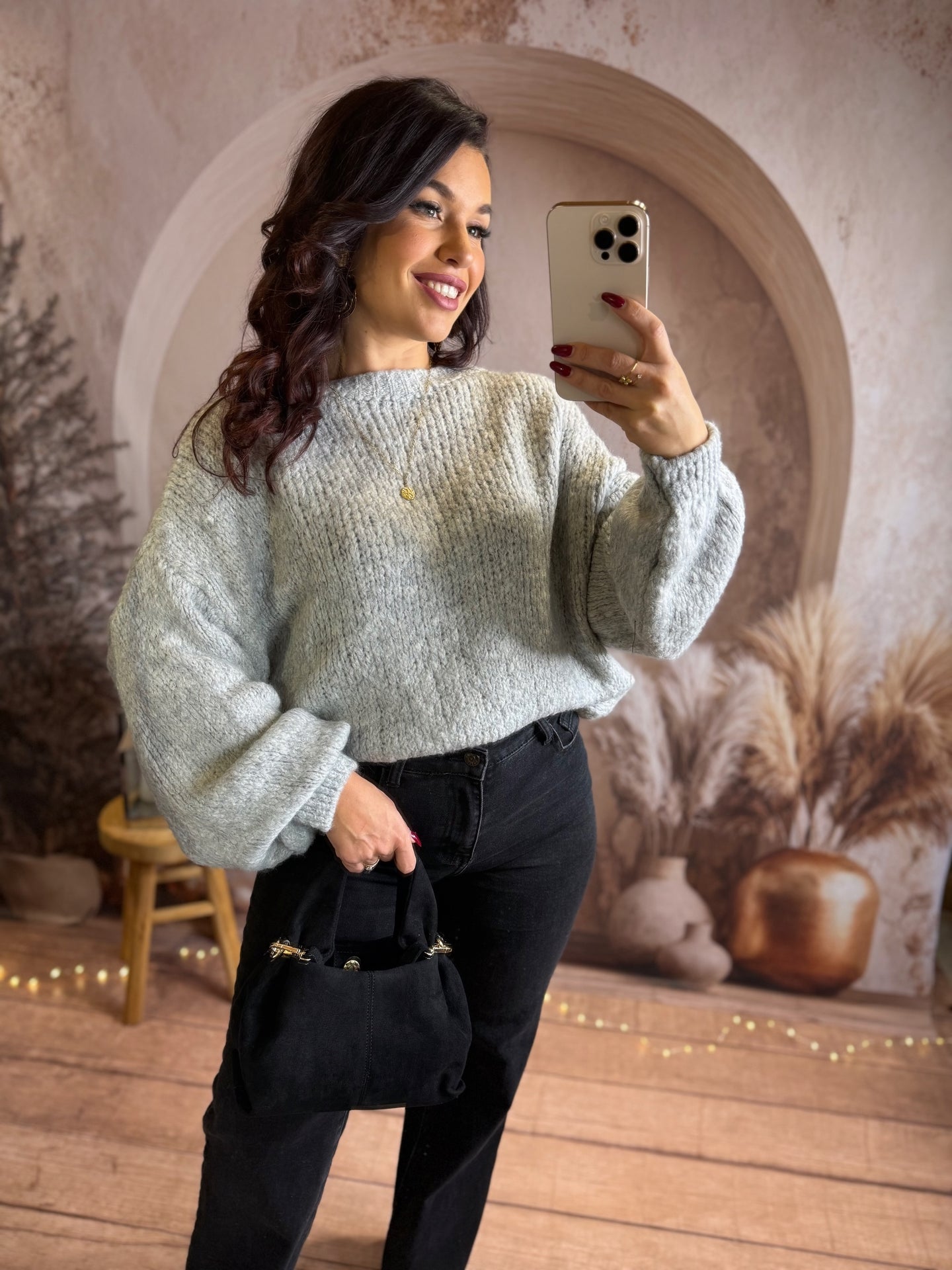 Pull gris clair INAYA (34 au 46)⭐️