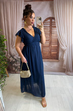 Charger l'image dans la galerie, Robe bleu marine LISANDRA (34 au 48 )