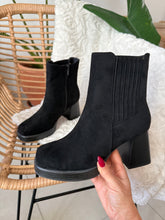 Charger l&#39;image dans la galerie, Bottine noir à talon DJO ( 36 au 41 )