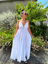 Charger l'image dans la galerie, Robe longue blanche soleil DITA ( 34 au 44 )