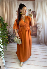 Charger l'image dans la galerie, Robe terracota AMOR (40 au 48)( reste taille 46 )