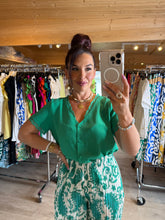 Charger l'image dans la galerie, Chemisier Olivia vert ( 34 au 48 )
