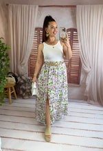 Charger l'image dans la galerie, Jupe fleuri lila DIANE (36 au 46)