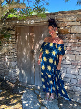 Charger l'image dans la galerie, Robe col bardot motif soleil MISA  (36 au 46)