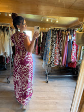 Charger l&#39;image dans la galerie, Robe Izïa à motif framboise ( reste taille s/m , m/l)