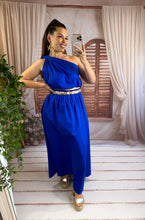 Charger l'image dans la galerie, Ensemble top + jupe bleu électrique KLARA (36 au 44)