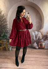 Charger l'image dans la galerie, Robe bordeaux coupe loose MULAN (34 au 42)