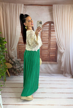 Charger l'image dans la galerie, Pantalon large plissé vert LONDRES  (38 au 48)