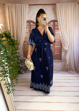 Charger l'image dans la galerie, Robe bleu marine VAHINA (40 au 48)