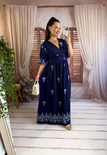 Charger l'image dans la galerie, Robe bleu marine VAHINA (40 au 48)