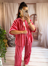 Charger l'image dans la galerie, Chemise rayé rose/rouge KALA (36 au 48)