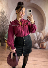 Charger l'image dans la galerie, Jupe velours noir CLEM (36 au 48)