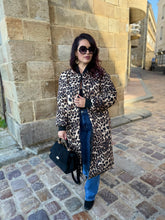 Charger l&#39;image dans la galerie, Long Bombers noir réversible léopard TANIA (36 au 46)