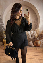 Charger l&#39;image dans la galerie, Jupe short noir pailletée SISI (36 au 48)⭐️