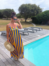 Charger l'image dans la galerie, Robe loose rayé jaune et bleu GLOW (36 au 46)