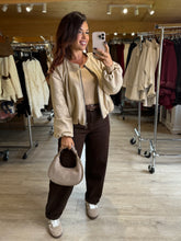Charger l&#39;image dans la galerie, Bombers suédine beige LELE (36 au 44)