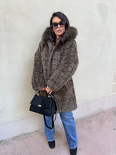 Charger l&#39;image dans la galerie, Doudoune kaki foncé réversible doudou ILAN (36 au 48)