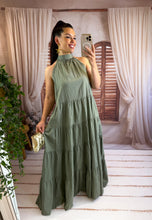 Charger l'image dans la galerie, Robe longue kaki MOLLY ( 36 au 44 )