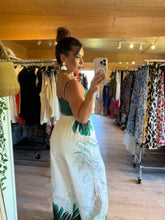 Charger l&#39;image dans la galerie, Ensemble top + pantalon vert AMALIA