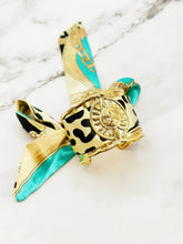 Charger l&#39;image dans la galerie, Bracelet ruban turquoise léopard ☀️