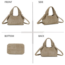 Charger l&#39;image dans la galerie, Sac effet daim taupe JACKIE
